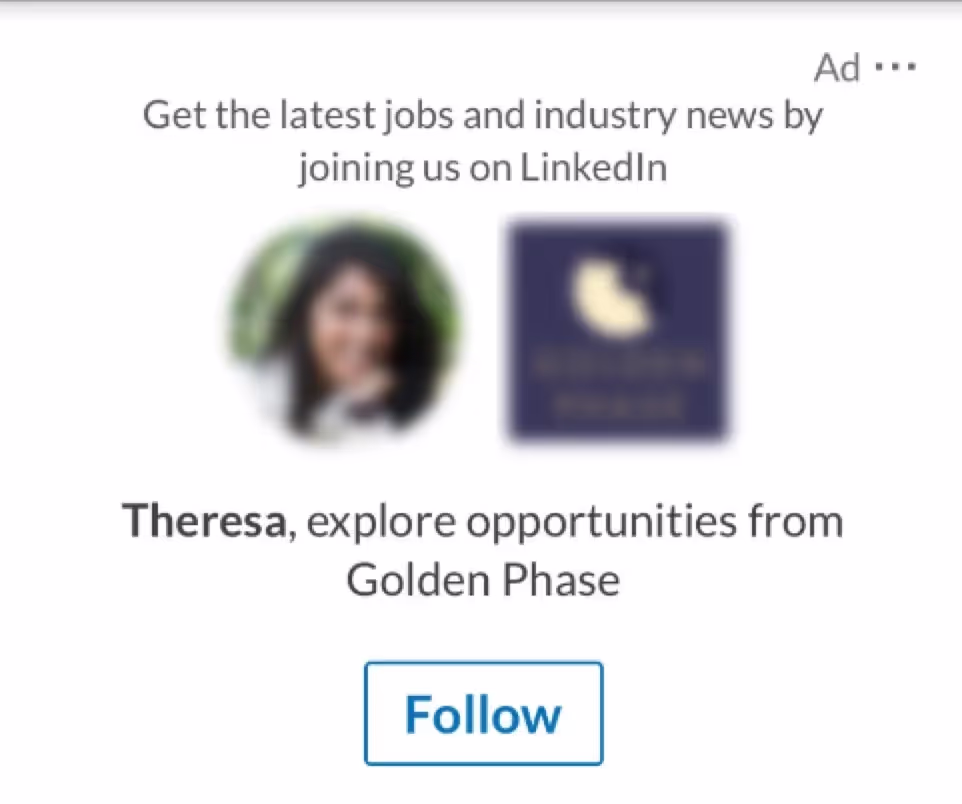 linkedin follower ads